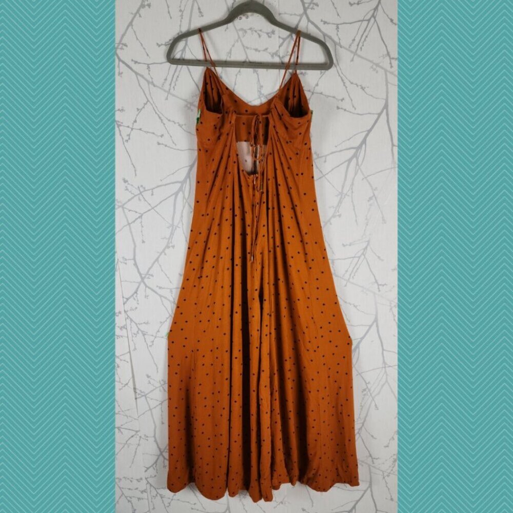 Orange Polka Dot Jumpsuit - Picture 3 of 5